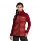 Women's Red Berghaus Nula Hybrid Insulated Jacket, with soft chin guard from O'Neills.