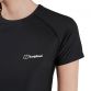 Black Women's Berghaus 24/7 Tech T-Shirt with a round neck from O'Neills