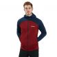 Men's Red and Navy Berghaus Gyber Fleece Jacket, with a snug fitting hood from O'Neills.