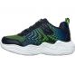 navy and lime Skechers kids' runners with a light-up shock-absorbing midsole from O'Neills