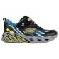 Black Kid's Skechers Light Storm 2.0 PS Trainers with a lightening print graphic and light up midsole from O'Neills