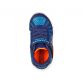 navy, blue and orange Skechers kids' runners with a hoop and loop closure and a water repellent finish from O'Neills