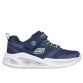 Kids' Skechers Lace Up Trainers with Velcro strap and S logo Navy and white from O'Neills.