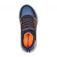 Navy / Orange Skechers Kids' Bounder with Stretch laces with hook and loop instep strap from o'neills.