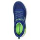 Kids' Skechers Lace Up Trainers with Velcro strap and S logo blue and lime from O'Neills.