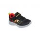 Kids' Black Skechers Microspec - Texlor Infant Trainers, with shock-absorbing supportive midsole from O'Neills.