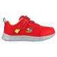 Kids' Red Skechers Comfy Flex - Mini Trainers, with shock-absorbing supportive midsole from O'Neills.