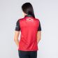 Red and black Women's Down GAA jersey with stripe detail on the shoulders by O'Neills.
