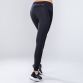Black / Pink women’s full length workout leggings with mesh side pockets by O’Neills.