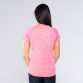 Women’s Pink v-neck t-shirt with shaped waist and curved hem by O’Neills