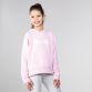 Pink girls fleece pullover hoodie with O’Neills logo on the chest by O'Neills.