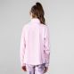 Pink Emily Kids’ half zip top with brushed inner lining and multi=coloured O’Neills logo on the left arm.
