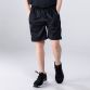 Black boys’ shorts with zip pockets and O’Neills 3D branding on the left leg by O'Neills.