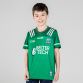 Green / White Kids Fermanagh Hurling Home Jersey with 3 stripe detail on shoulders by O'Neills.
