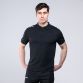 Men's Black Pima Cotton Polo, with a Self-fabric knitted collar from O'Neill's.