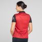 Red Women's Down LGFA jersey with 3 stripe detail on the shoulders by O'Neills.