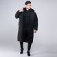  Black Men's Galaxy Hooded Sub Coat, with 2 auto-lock side pockets by O'Neills.
