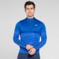 Royal Men’s Half Zip Midlayer Training Top with 3D stripe on sleeves by O’Neills.