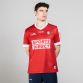 Red/White Men's Cork GAA Home Jersey  with 2 stripe detail on sleeves by O'Neills.