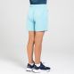 Blue Kids’ Adapt training shorts with zip pockets by O’Neills. 
