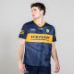 Navy/Yellow Men's Kerry GAA Goalkeeper Jersey 2022, with 3 stripe detail on shoulders by O'Neills. 