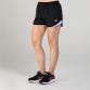 Black / Purple Women's Skylar Shorts with drawstring by O'Neills.
