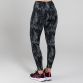 Black women’s reflective running leggings with inner drawcord by O’Neills.