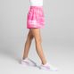 Pink / White Kids' Connell Printed Gaelic Training Shorts with an elasticated waistband from O'Neills.