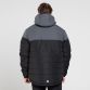 Black men’s Maddox hooded padded jacket with zip pockets O’Neills.