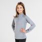  Grey Girls Natalie Half Zip Top with Pink branding on the chest by O'Neills.
