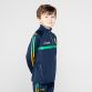 Kid's Marine Donegal GAA Peak Half Zip Top with Zip Pockets and the County Crest by O’Neills.
