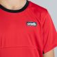 Red kid’s sports t-shirt with short sleeves by O’Neills.