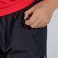 Black kids' gym shorts with zip pockets by O’Neills.