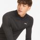 Men's Black Puma Formknit Seamless Half-Zip Training Top, with moisture-wicking dryCELL technology from O'Neills.