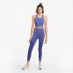 Blue Puma women's gym crop top with racer back detail from O'Neills.