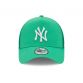 Green New Era New York Yankees Tonal Mesh A-Frame Trucker Cap, with curved visor from O'Neills.