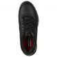 black Skecher's men's trainers featuring a slip resistant rubber outsole from O'Neills