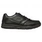 black Skecher's men's trainers featuring a slip resistant rubber outsole from O'Neills
