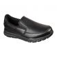 Black Skechers Work Relaxed Fit: NampaTrainers made with a smooth leather upper and slip resistant outsole from O'Neills