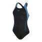 black and blue Speedo Women's swimsuit with a Flyback design from O'Neills