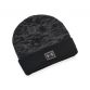 black Under Armour kids' beanie hat with a double layer ribbed cuff from O'Neills