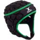 Kids' Black and Green Gilbert Falcon 200 Headguard, with hex padding from O'Neills.