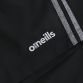 Black men’s O’Neills shorts with pockets and Marl Grey stripes on the sides by O’Neills.