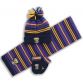 Wexford Kids' Alex Hat, Scarf and Glove Set Marine / Purple / Amber