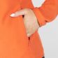 Orange / White Women's Cairo Half Zip Fleece with zip pockets by O'Neills.