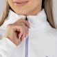 White / Purple Women's Cairo Half Zip Fleece with zip pockets by O'Neills.