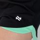 Black / Green Women's Skylar shorts with drawstring by O'Neills.