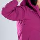 Purple women’s waterproof rain jacket with a hood and zip pockets by O’Neills.