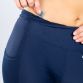 Navy women’s 7/8 workout leggings with mesh side pockets by O’Neills.