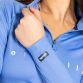 Blue women’s half zip top with two side pockets and O’Neills branding on chest by O'Neills.